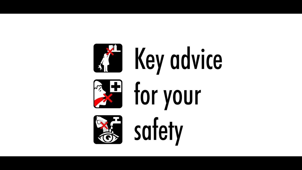 Safe use icons: Key advice for your safety